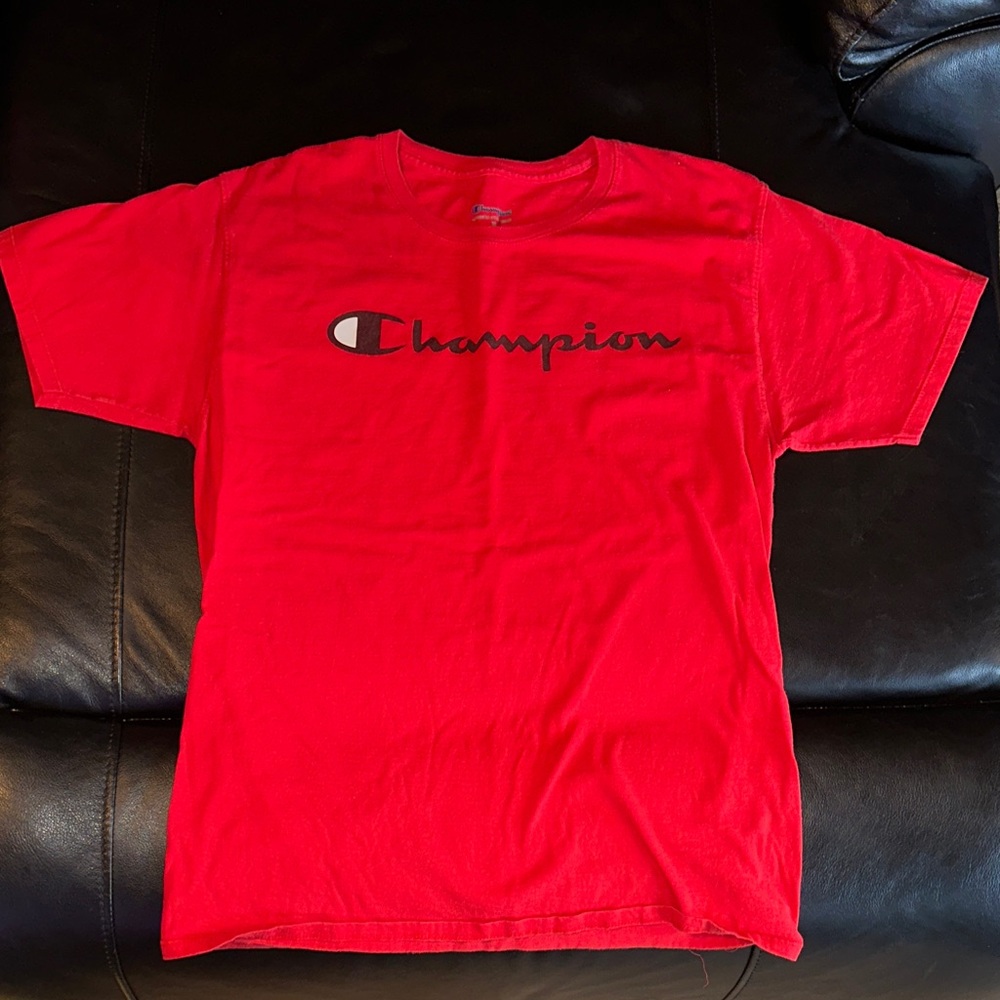 Champion Bold Red Short Sleeve Tee